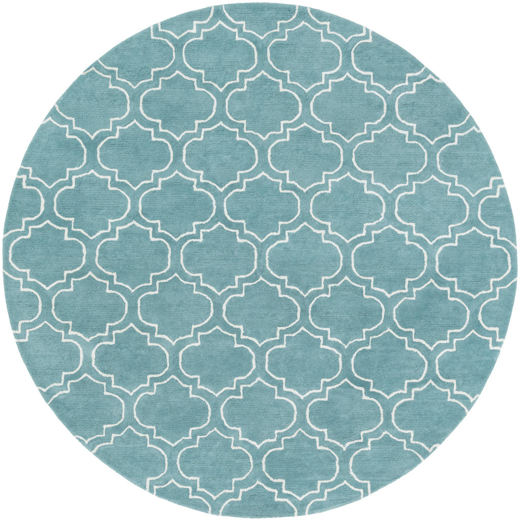 Surya Signature AWSG-2148 Aqua Ivory 8' Round Rug