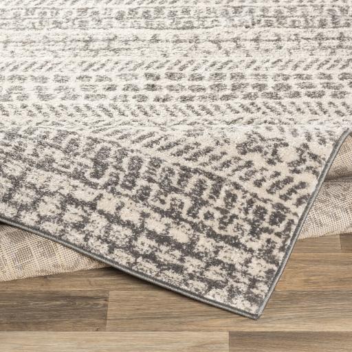 Surya Sunderland SUN-2304 Charcoal White 5'3" x 7'3" Rug