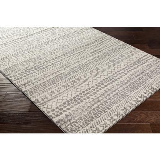 Surya Sunderland SUN-2304 Charcoal White 5'3" x 7'3" Rug