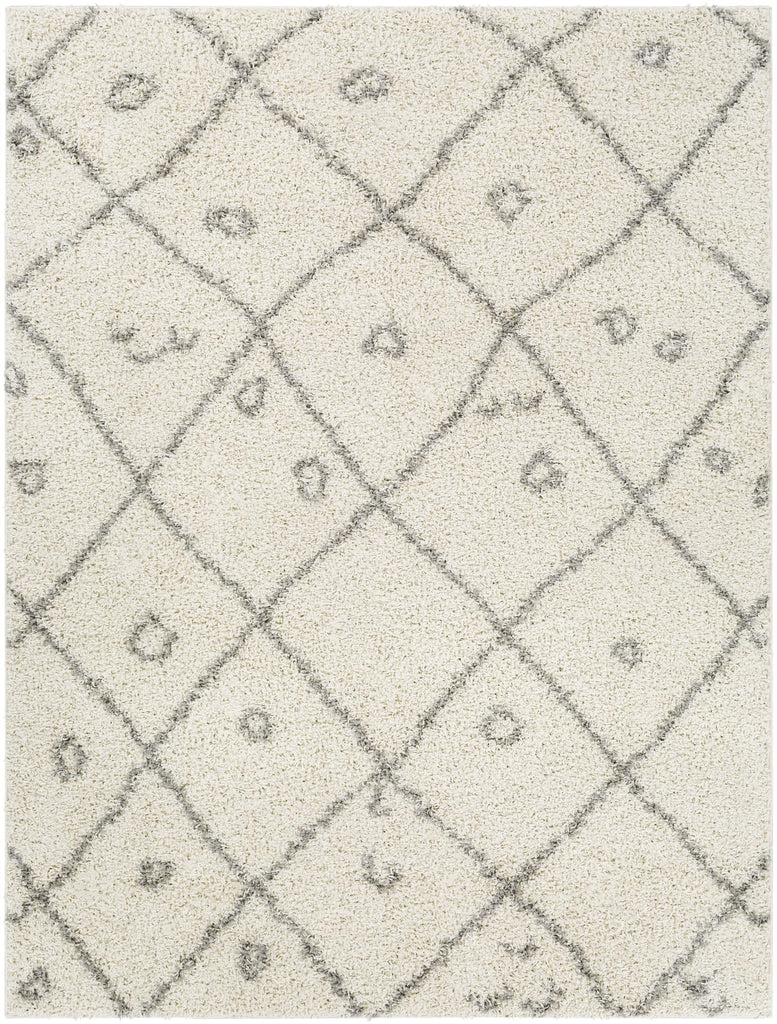 Surya Taza Shag TZS-2317 Cream Gray 7'10" x 10' Rug