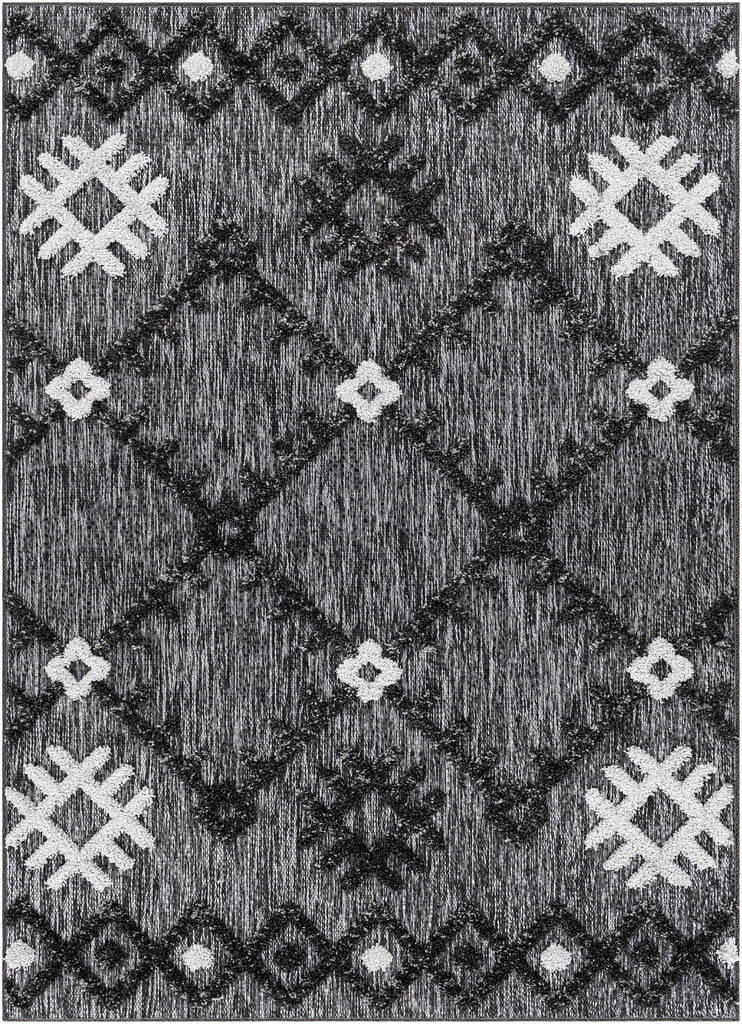 Surya Toledo TLD-2304 Black Gray 5'3" x 7' Rug