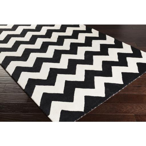 Surya Transit AWAT-2036 Black Cream 9' x 13' Rug