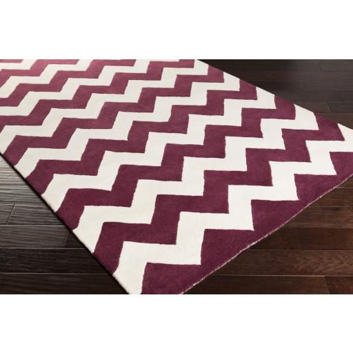 Surya Transit AWAT-2037 Dark Purple Ivory 7'6" x 9'6" Rug