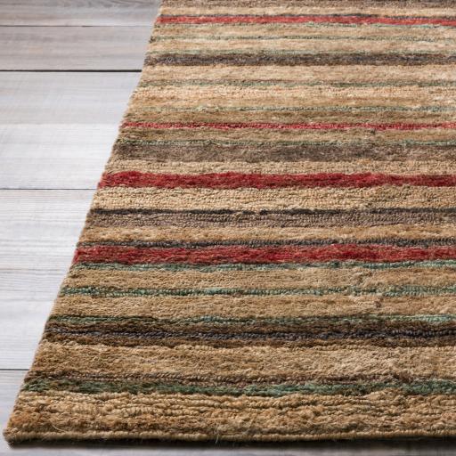 Surya Trinidad TND-1120 Beige Brick Red 3'3" x 5'3" Rug