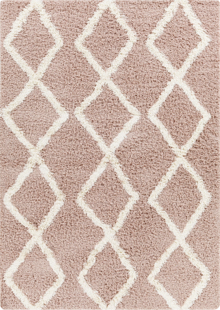 Surya Urban Shag USG-2324 Dusty Pink White 7'10" x 10'2" Rug