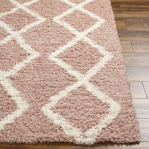 Surya Urban Shag USG-2324 Dusty Pink White 7'10" x 10'2" Rug