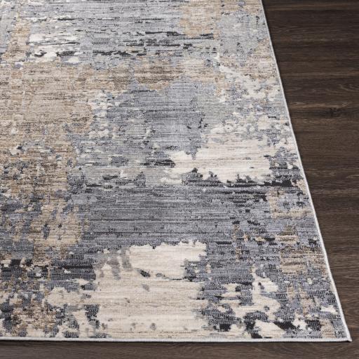 Surya Valour VOR-2311 Black Cream 3'11" x 5'7" Rug