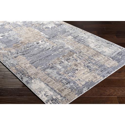 Surya Valour VOR-2311 Black Cream 3'11" x 5'7" Rug