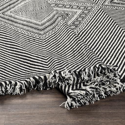 Surya Zanafi ZNF-2302 Black White 2'6" x 8' Rug