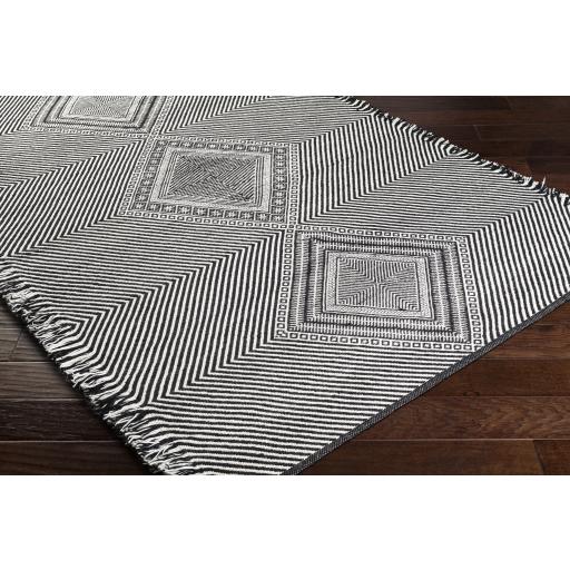 Surya Zanafi ZNF-2302 Black White 2'6" x 8' Rug