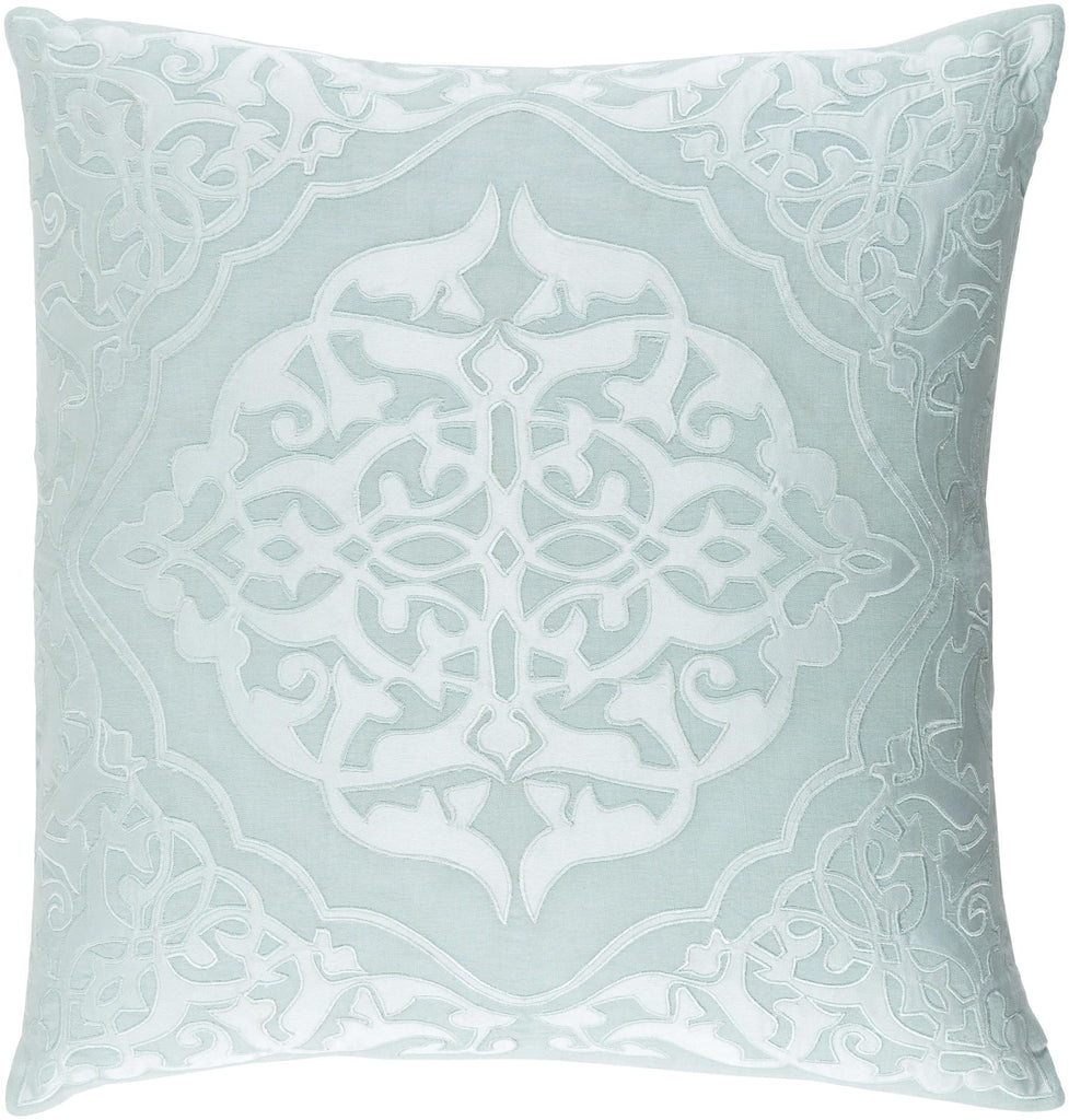 Surya Adelia ADI-004 Pale Blue Seafoam 18"H x 18"W Pillow Cover