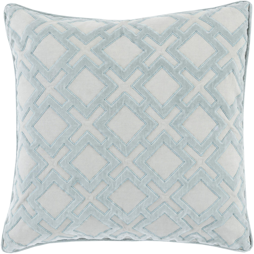 Surya Alexandria AX-001 Ice Blue Pale Blue 18"H x 18"W Pillow Cover