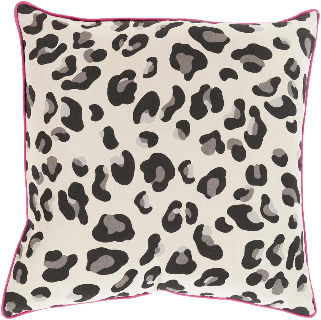 Surya Amour AMR-001 Beige Black 20"H x 20"W Pillow Cover