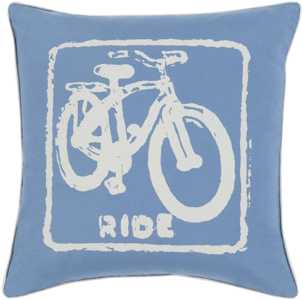 Surya Big Kid Blocks BKB-017 Blue Oatmeal 18"H x 18"W Pillow Kit