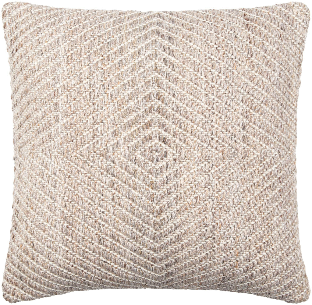 Surya Cairn CAI-002 Beige Dusty Pink 18"H x 18"W Pillow Kit