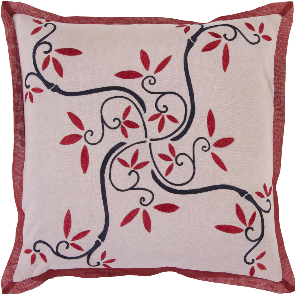 Surya Decorative Pillows SI-2008 18"L x 18"W Accent Pillow