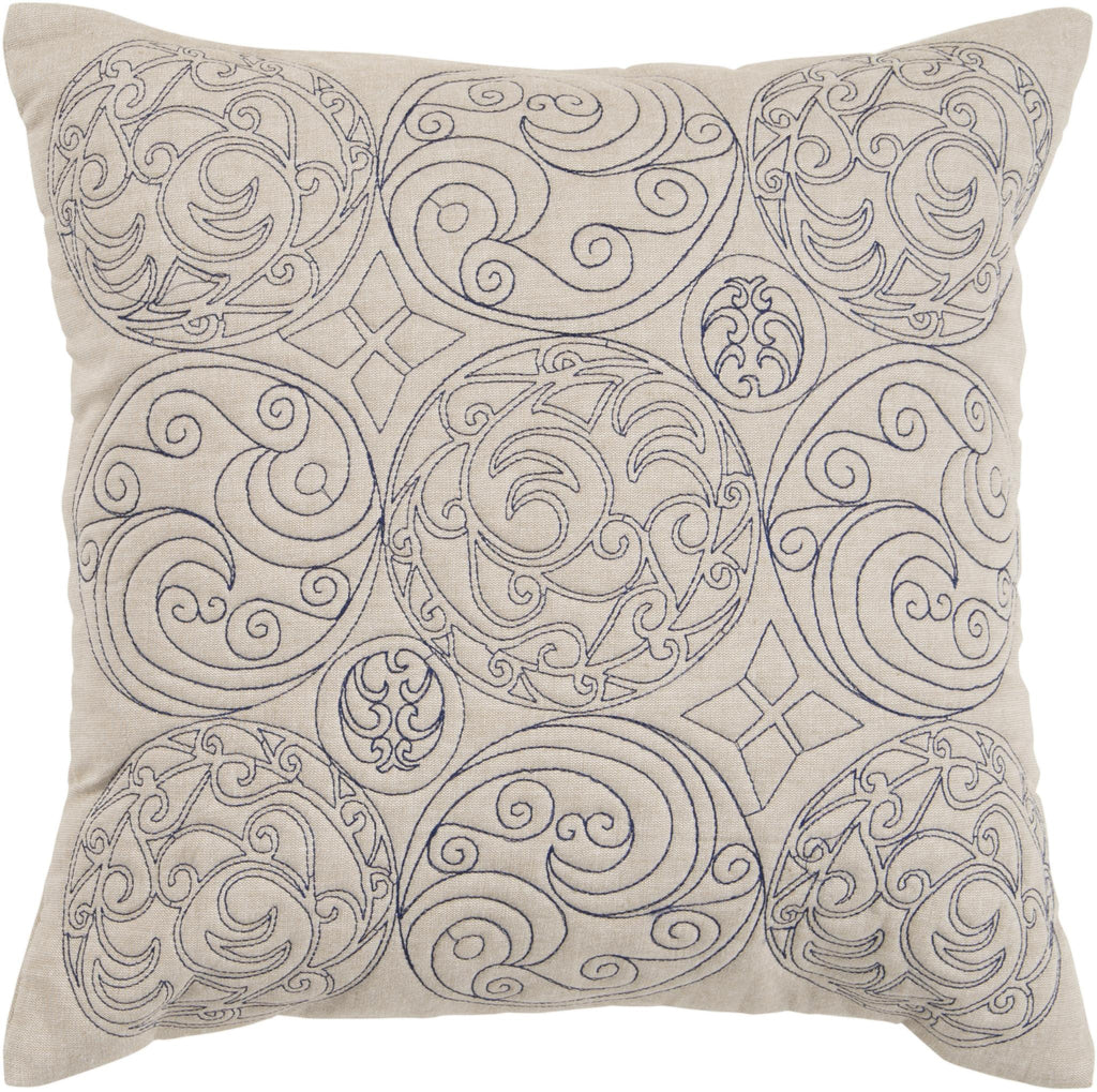 Surya Decorative Pillows ST-106 22"L x 22"W Accent Pillow