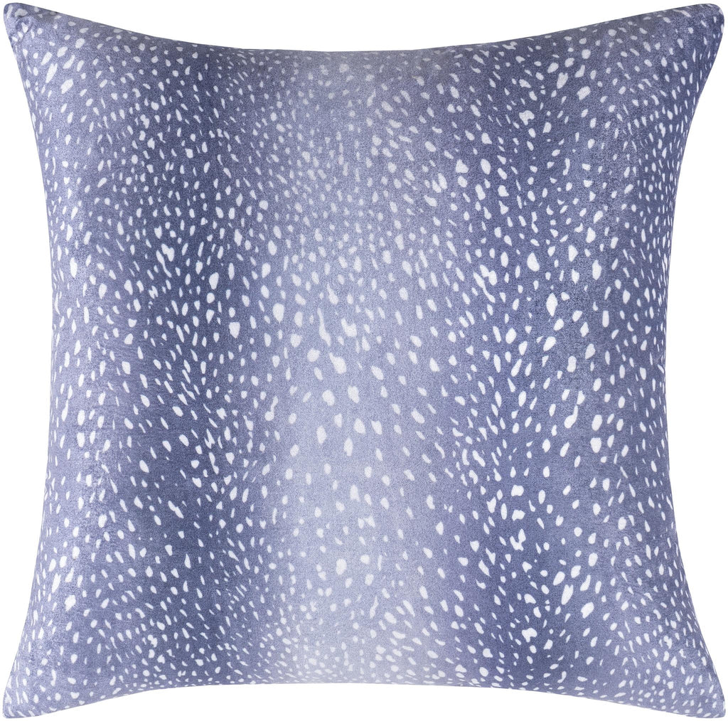 Surya Doe DOE-003 Blue Cream 18"H x 18"W Pillow Cover