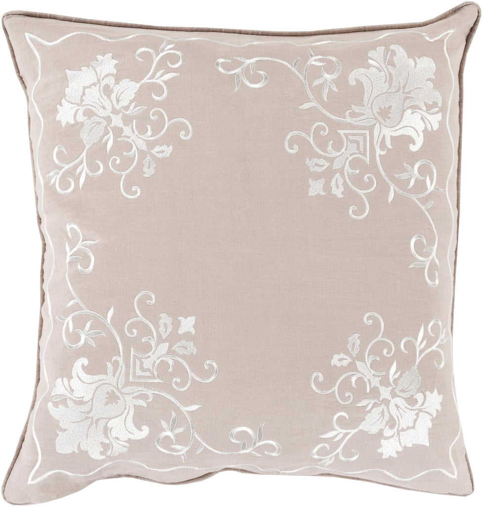 Surya Eloise ELO-001 Lilac White 18"H x 18"W Pillow Cover