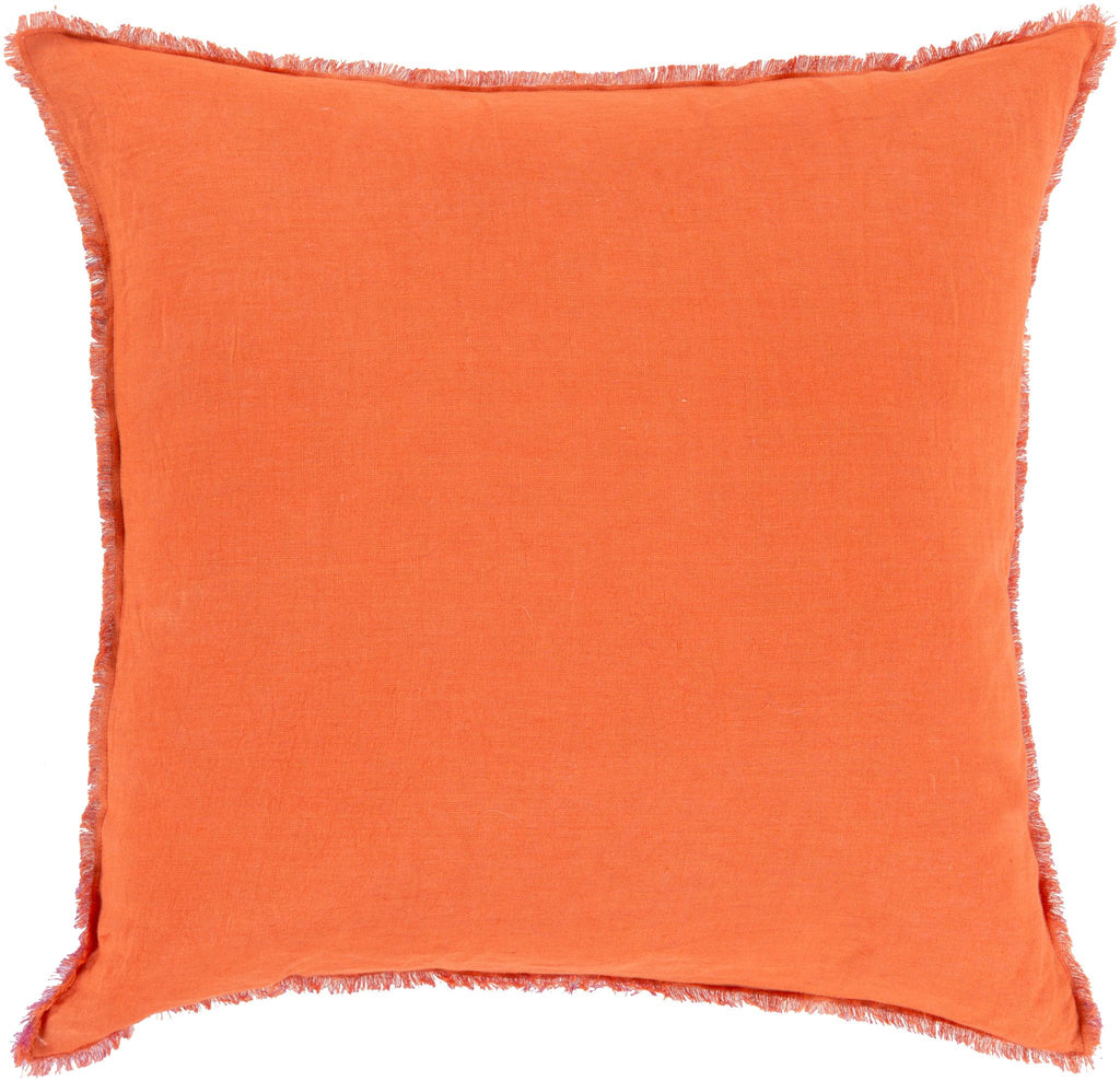 Surya Eyelash EYL-002 Orange Plum 20"H x 20"W Pillow Cover