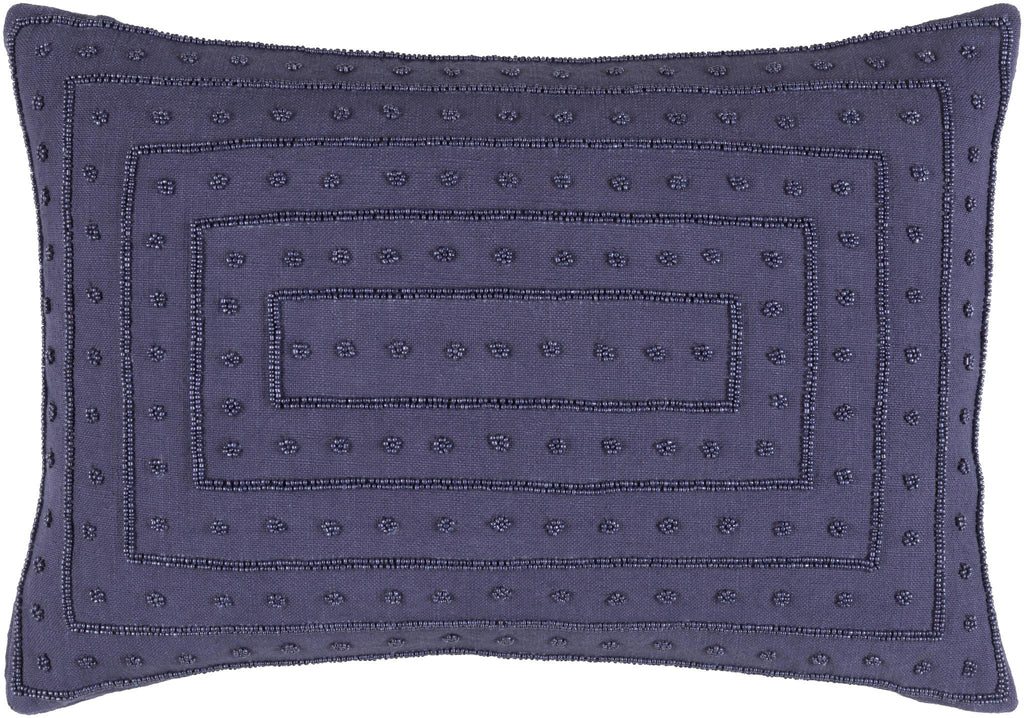 Surya Gisele GI-003 Dark Purple 18"H x 18"W Pillow Cover