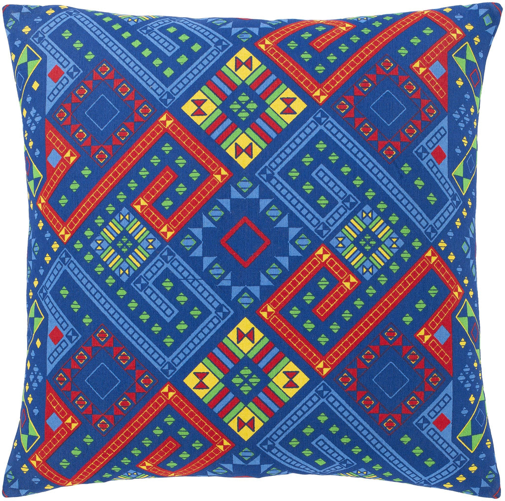 Surya Global Brights GBT-002 Blue Green 18"H x 18"W Pillow Kit