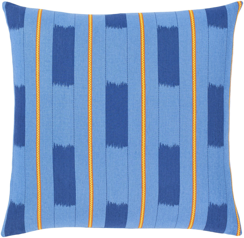 Surya Global Brights GBT-004 Blue Orange 18"H x 18"W Pillow Cover