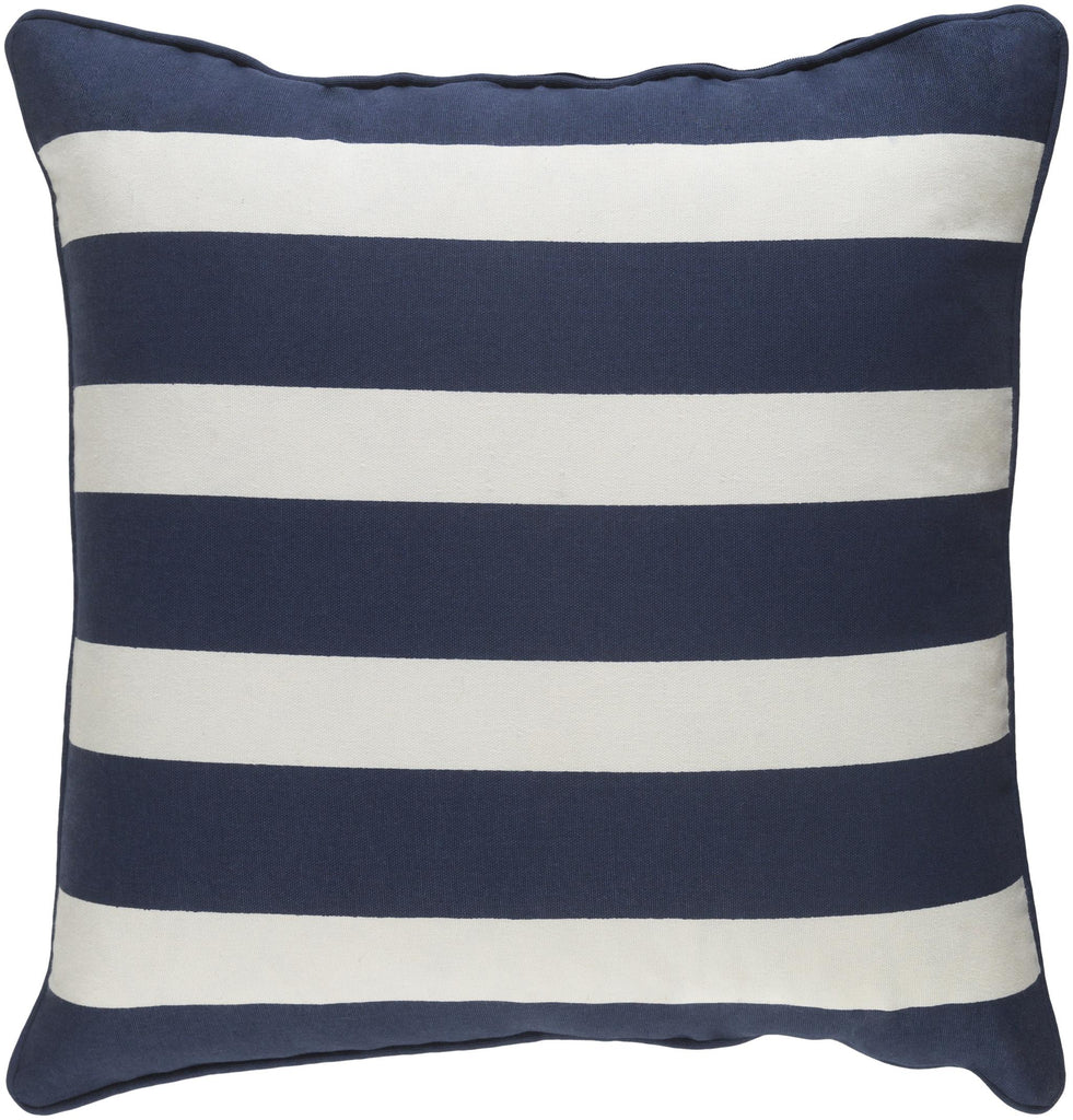 Surya Glyph GLYP-7082 Ivory Navy 18"H x 18"W Pillow Cover