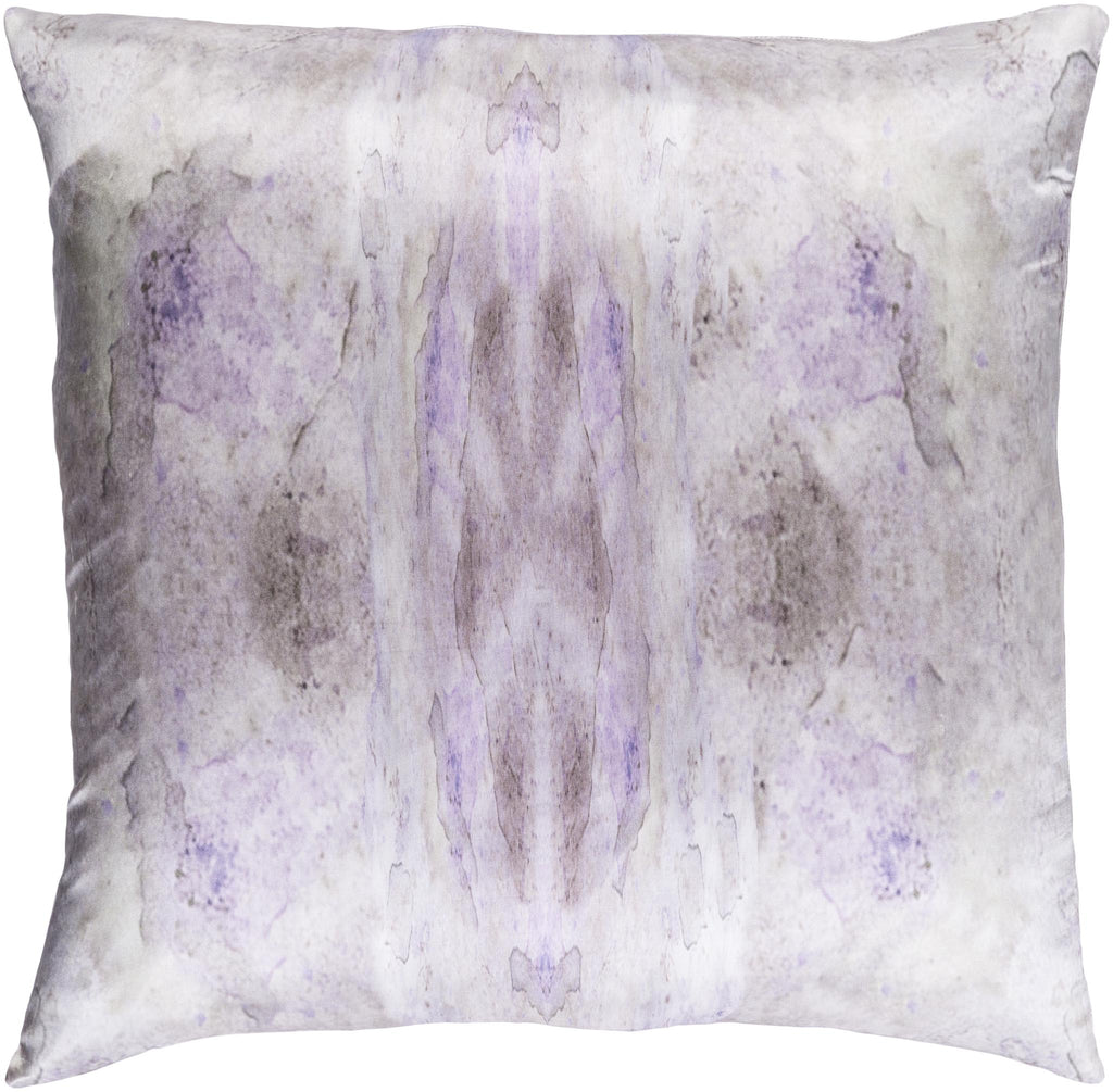 Surya Kalos KLS-001 Gray Lavender 18"H x 18"W Pillow Cover