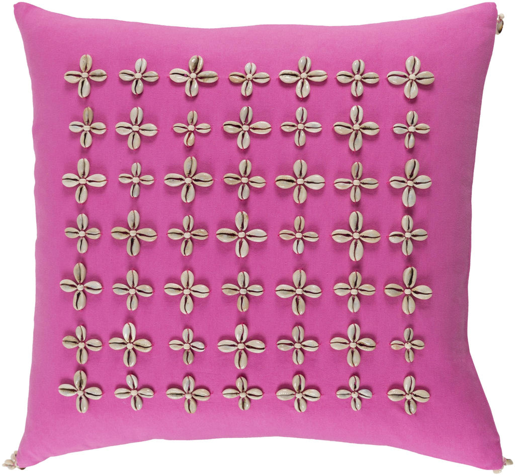 Surya Lelei LLI-002 Ivory Pink 18"H x 18"W Pillow Kit