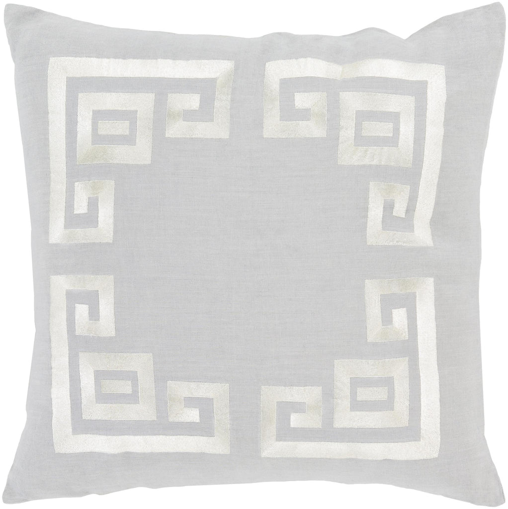 Surya Milo MLO-001 Light Beige Light Gray 20"H x 20"W Pillow Cover