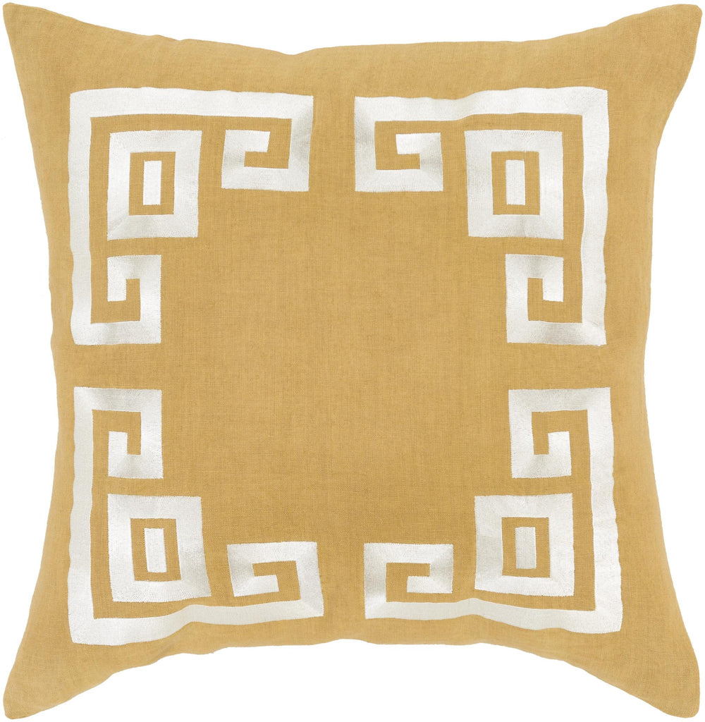 Surya Milo MLO-002 Light Beige Mustard 18"H x 18"W Pillow Cover