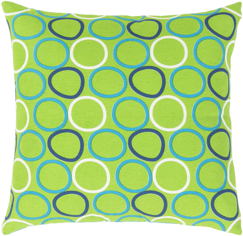 Surya Miranda MRA-001 Blue Green 18"H x 18"W Pillow Cover