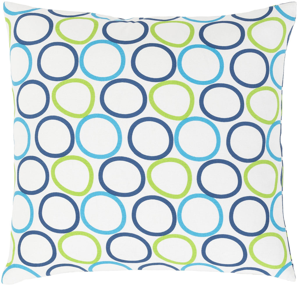 Surya Miranda MRA-002 Blue Green 18"H x 18"W Pillow Cover