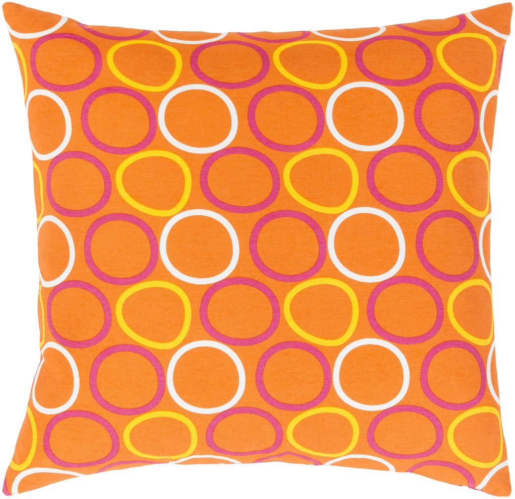 Surya Miranda MRA-003 Off-White Orange 18"H x 18"W Pillow Cover