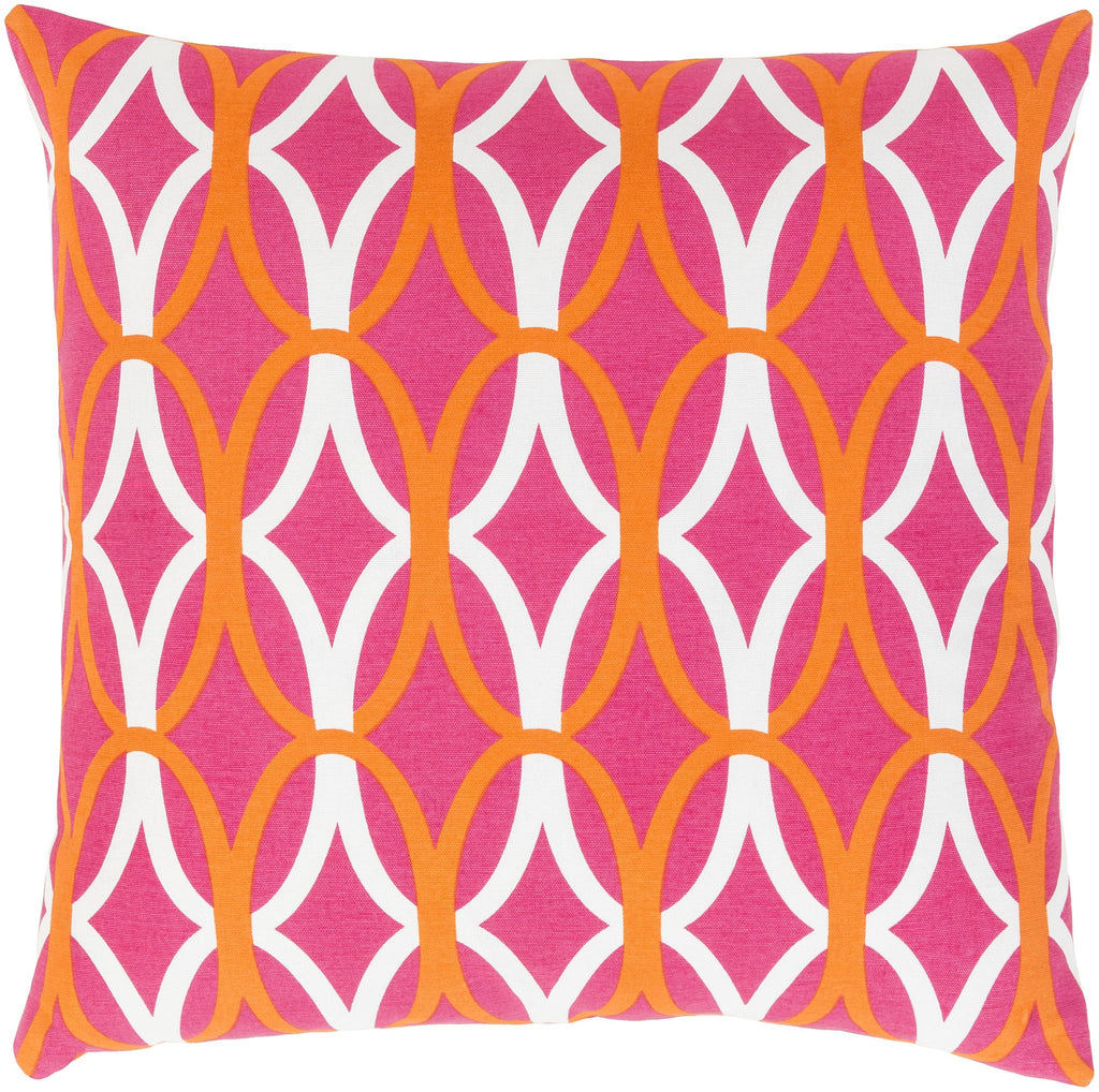 Surya Miranda MRA-011 Off-White Orange 22"H x 22"W Pillow Cover