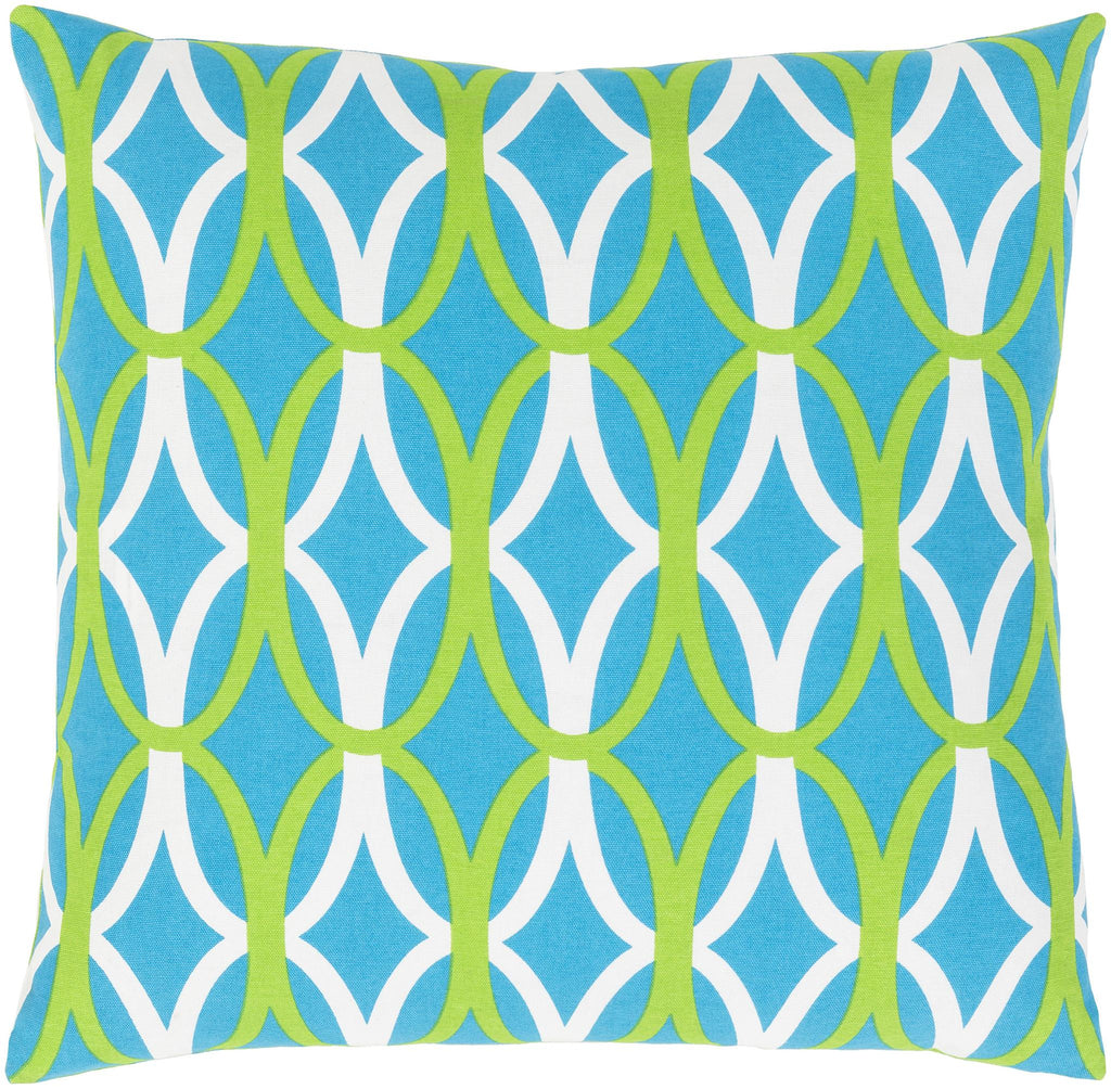 Surya Miranda MRA-012 Blue Green 18"H x 18"W Pillow Cover