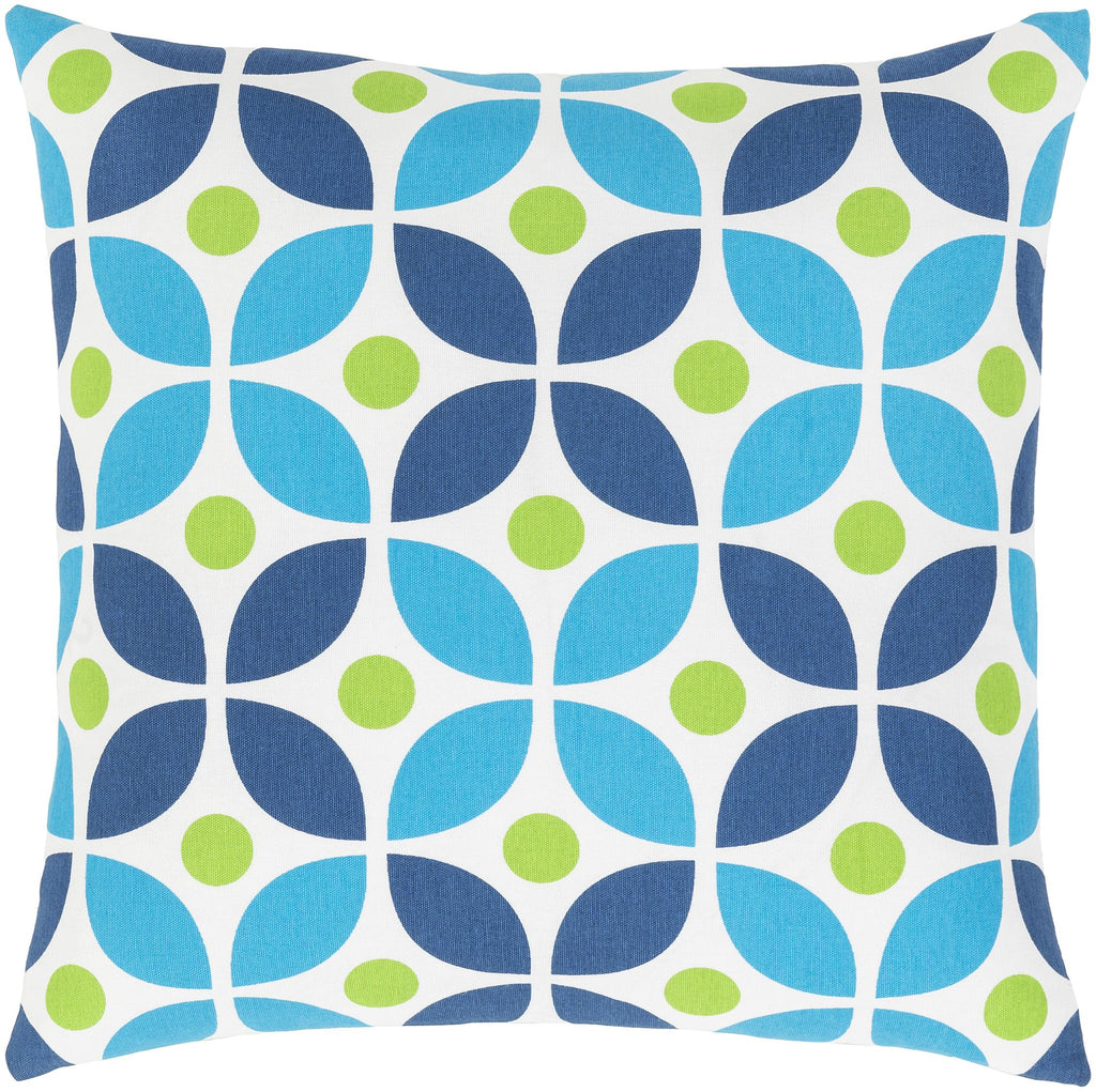 Surya Miranda MRA-015 Blue Green 18"H x 18"W Pillow Cover