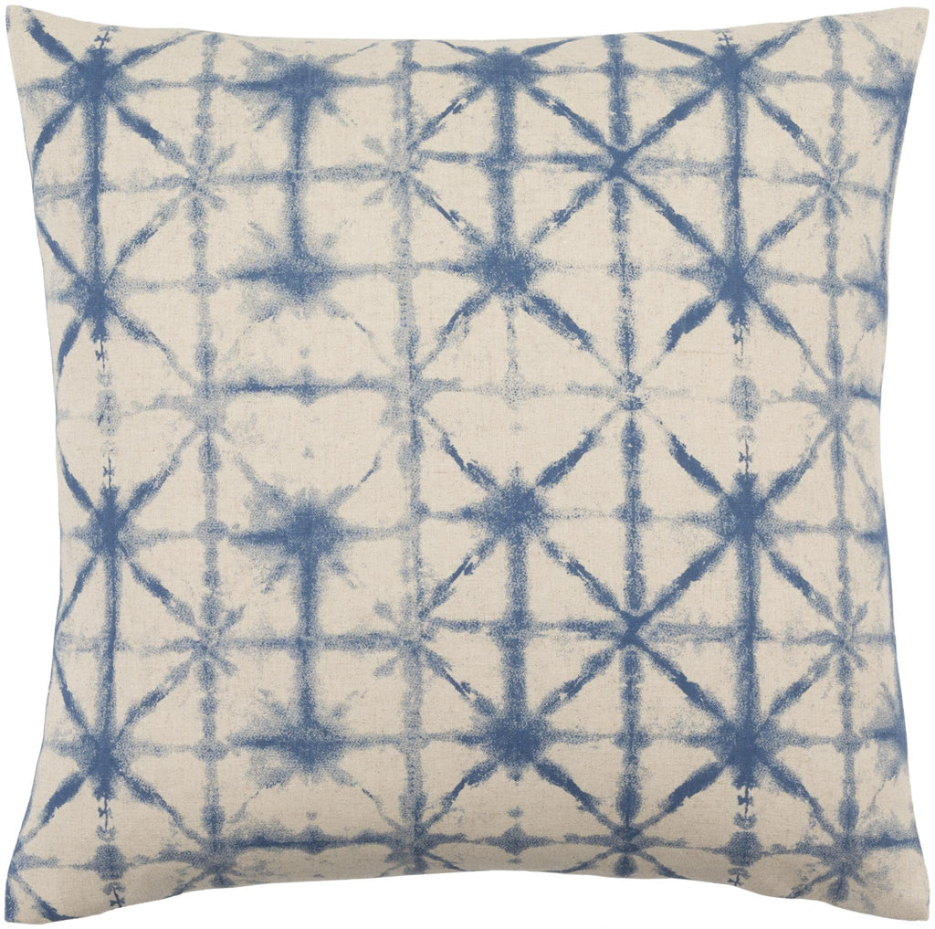 Surya Nebula NEB-003 Blue Light Beige 18"H x 18"W Pillow Cover