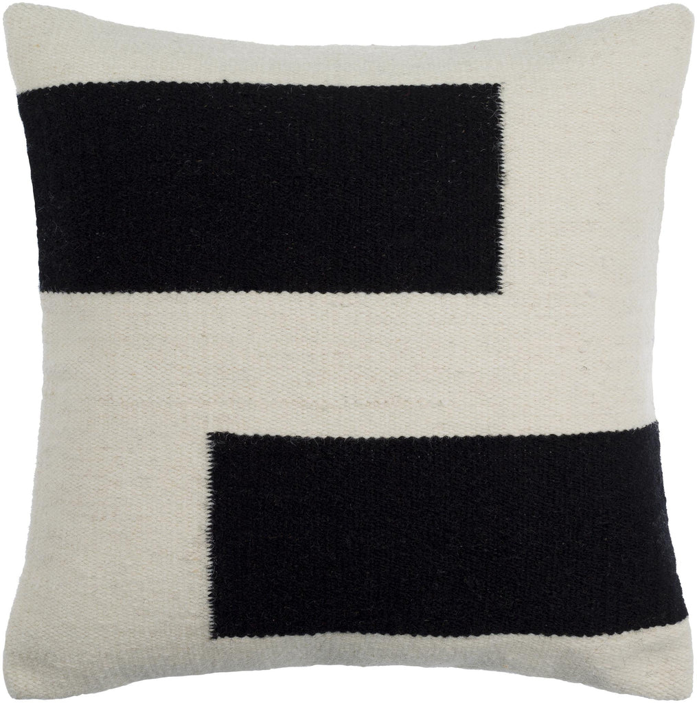 Surya Osmund OSM-001 Black 20"H x 20"W Pillow Cover