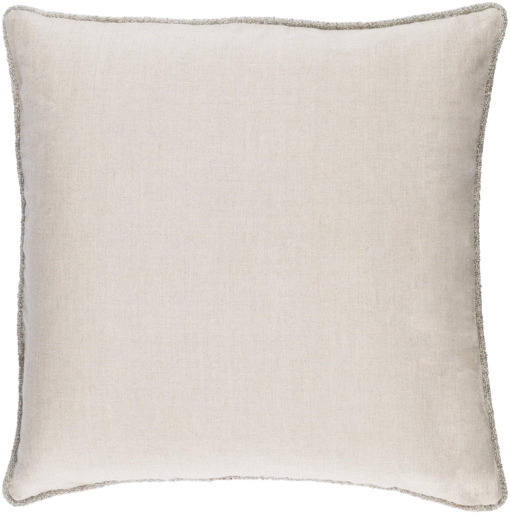 Surya Sasha AH-006 Light Beige 20"H x 20"W Pillow Cover