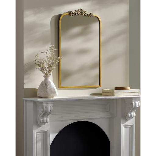 Surya Aarlen RAL-003 Gold 30"H x 19"W x 2"D Mirror