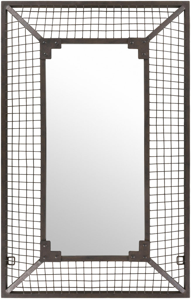 Surya Addington ATN-001 Rust 48"H x 30"W x 4"D Mirror