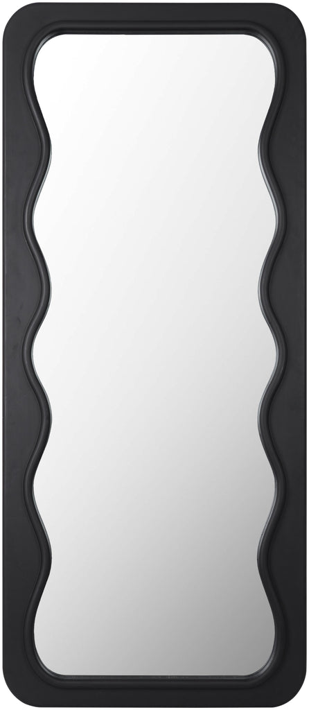 Surya Arklow KWR-001 Black 69"H x 30"W x 1"D Mirror