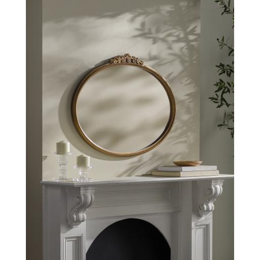 Surya Arrendale NRE-001 Gold 24"H x 32"W x 2"D Mirror