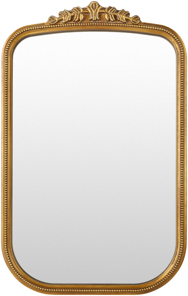 Surya Arrendale NRE-002 Gold 30"H x 19"W x 1"D Mirror