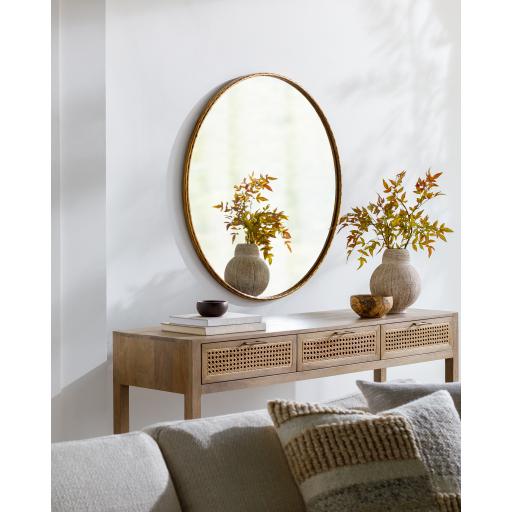 Surya Georgine GEI-002 Gold 40"H x 40"W x 1"D Mirror