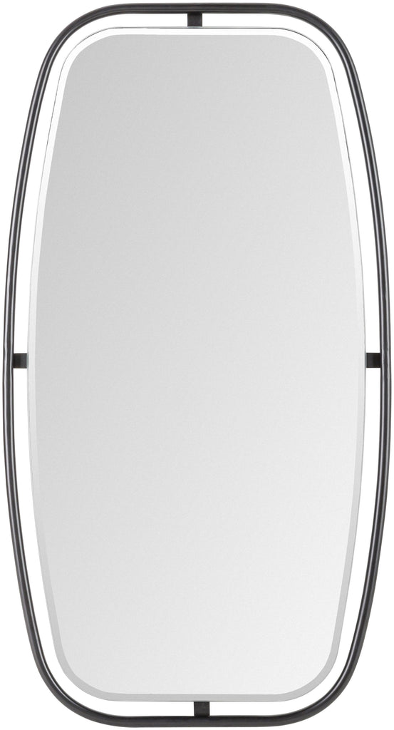 Surya Girona ONA-001 Black 32"H x 17"W x 1"D Mirror