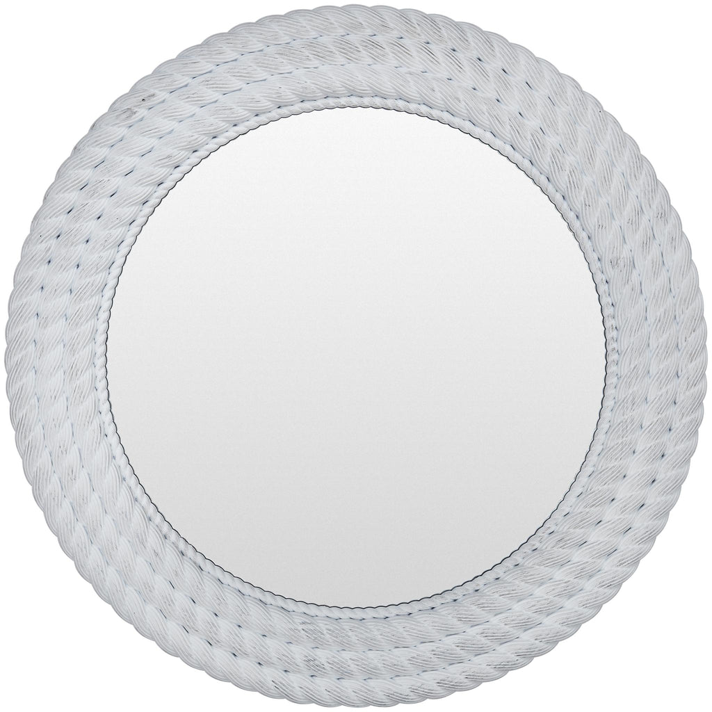 Surya Miroslava VOS-001 White 20"H x 20"W x 1"D Mirror