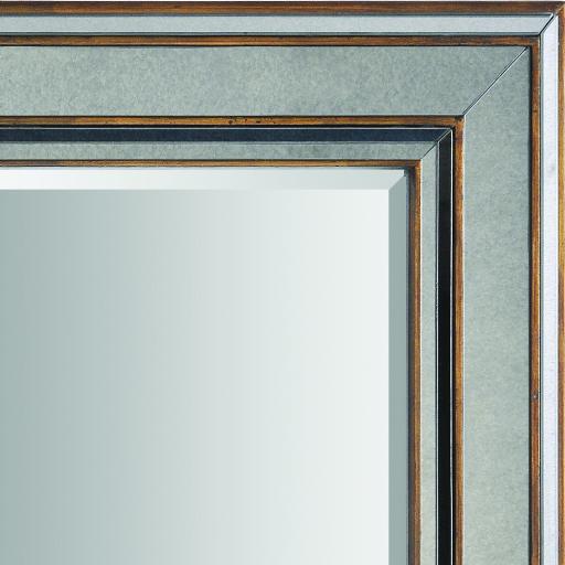 Surya Surya Wall Decor RWM-2000 Metallic - Silver 36"H x 28"W Mirror